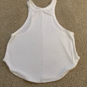 Brandy Melville White High Neck Tank Top